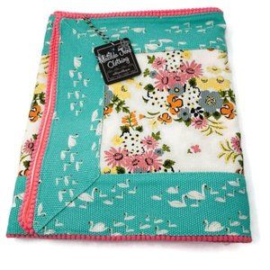 NWT Matilda Jane Floral Feathered Friends Table Runner Cotton Reversible